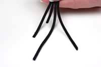 Suede lacing
